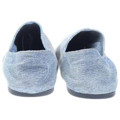 Balenciaga Pointed Denim Mules Flat Indigo Blue — view 3