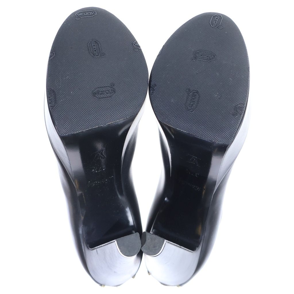 Louis Vuitton After Glo Line Monogram Heels Boots Black Brown Leather — view 5