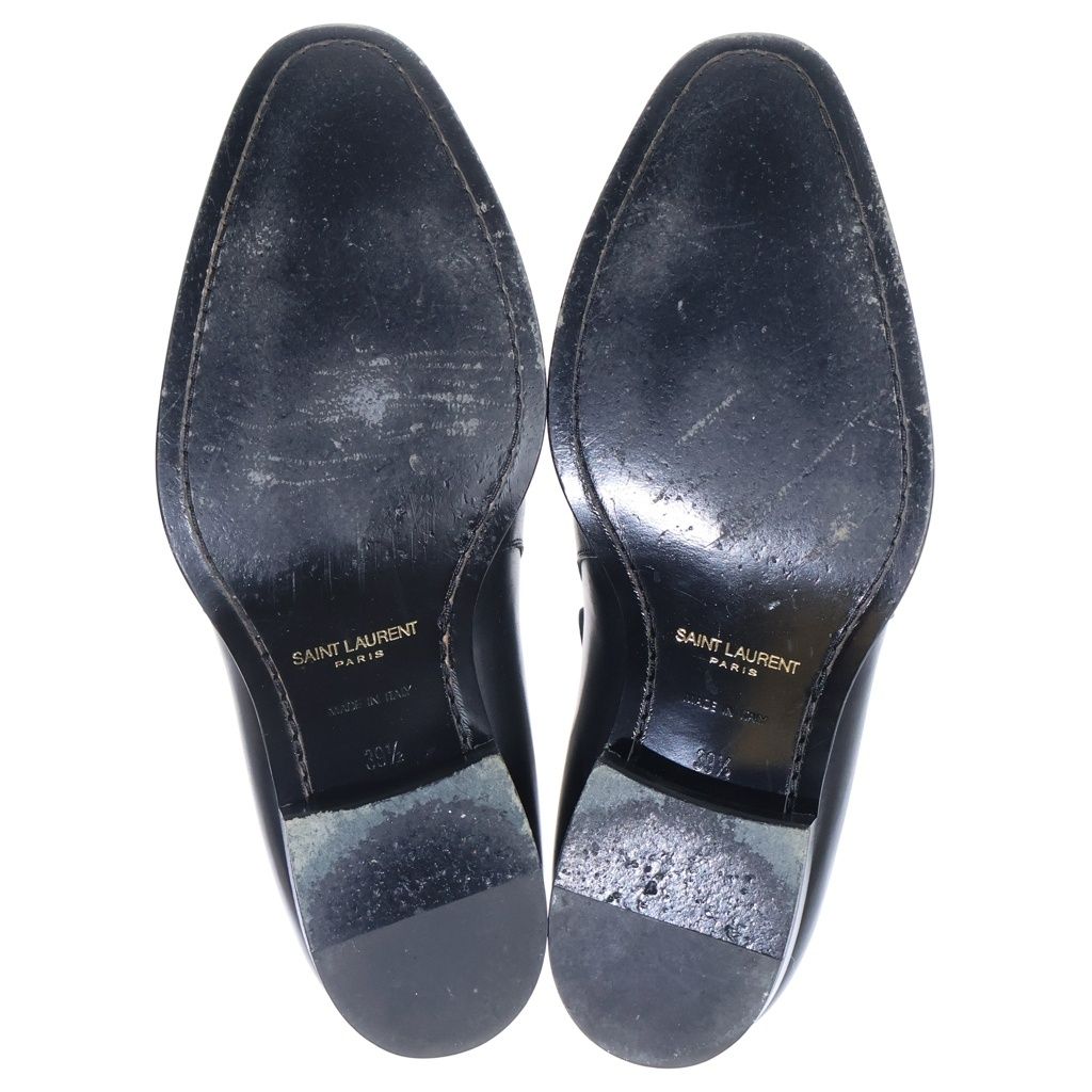 Saint Laurent Paris Belted Jodhpur Boots Leather Black RO — view 5