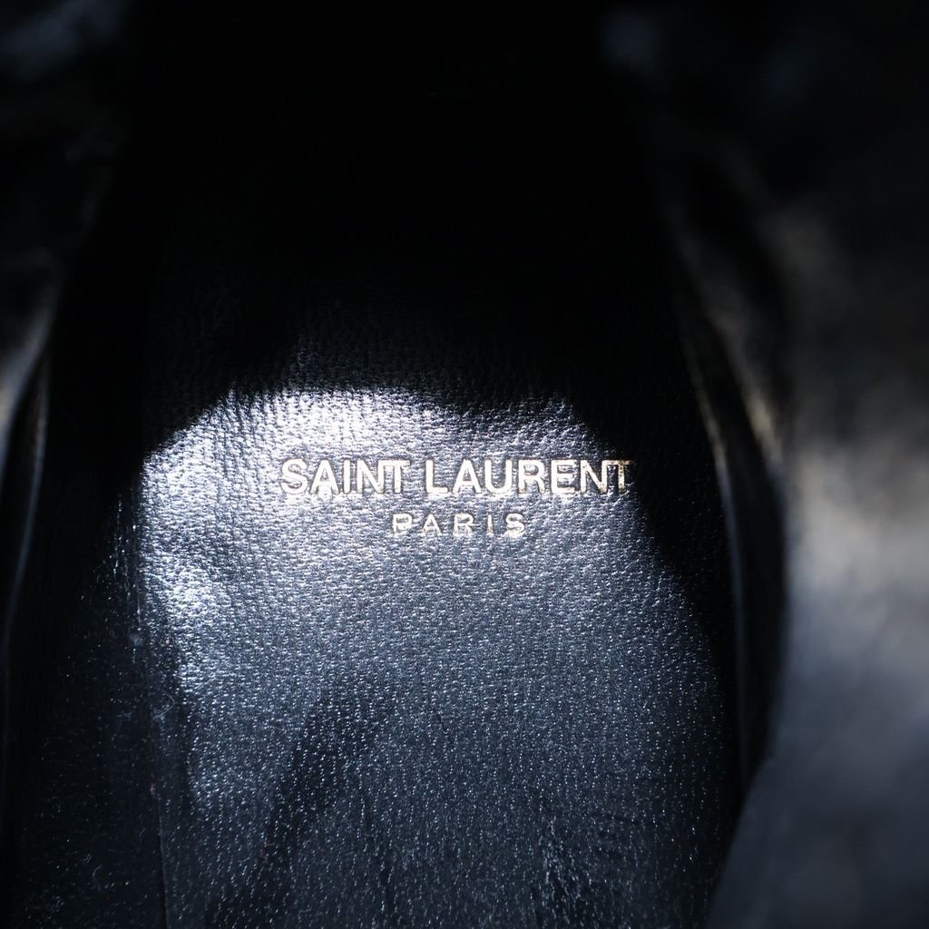 Saint Laurent Paris Belted Jodhpur Boots Leather Black RO — view 4