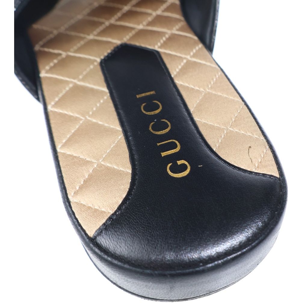 Gucci New York Yankees Princetown Leather Slipper New Prince Town Slippers Black — view 6