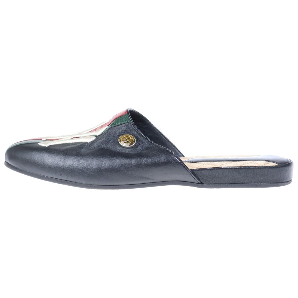 Gucci New York Yankees Princetown Leather Slipper New Prince Town Slippers Black