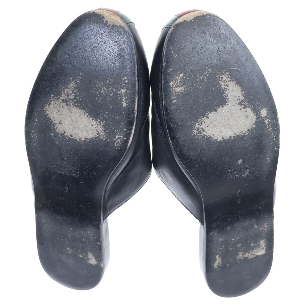 Gucci New York Yankees Princetown Leather Slipper New Prince Town Slippers Black — view 5