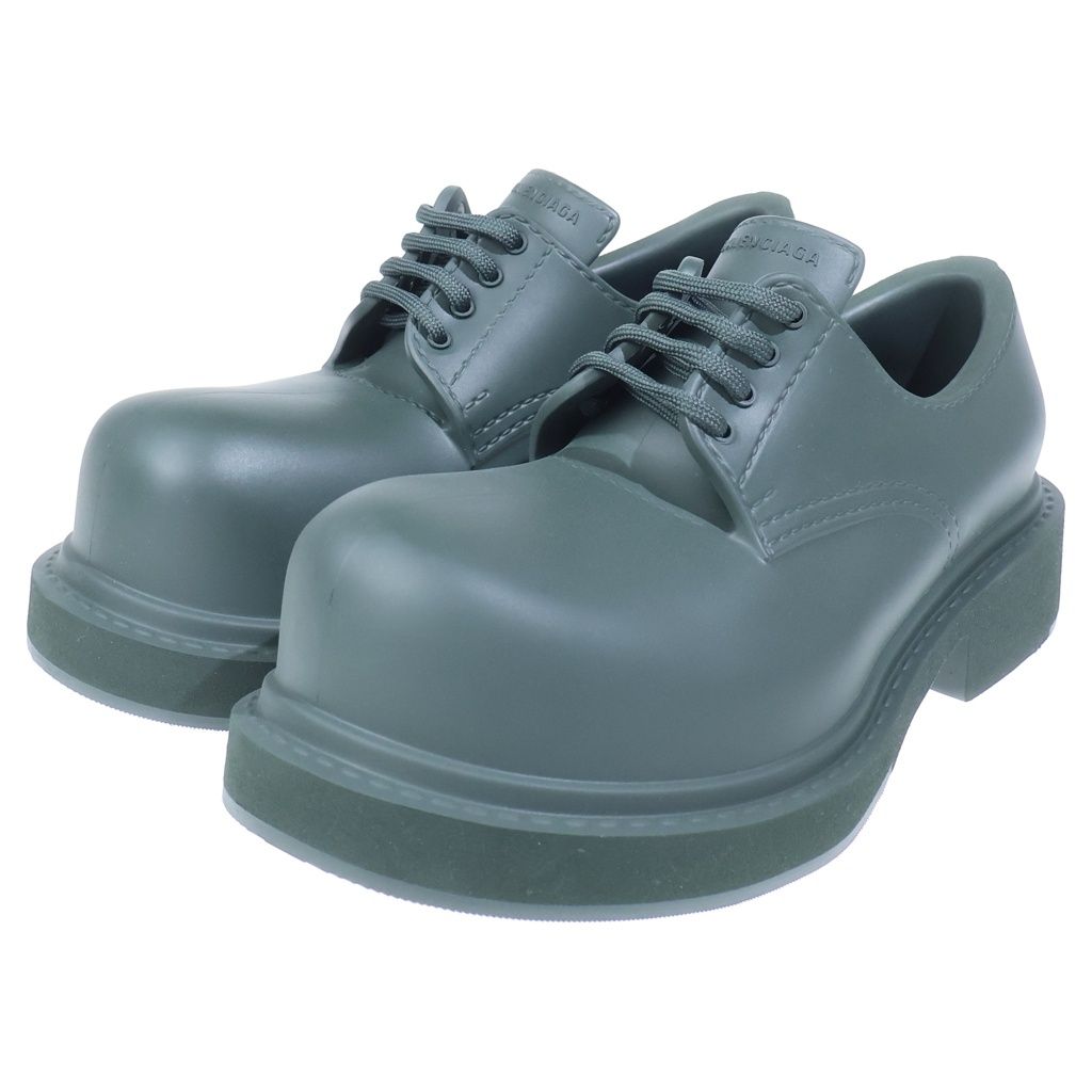 Balenciaga Steroid Derby Low Cut Shoes Green — view 2