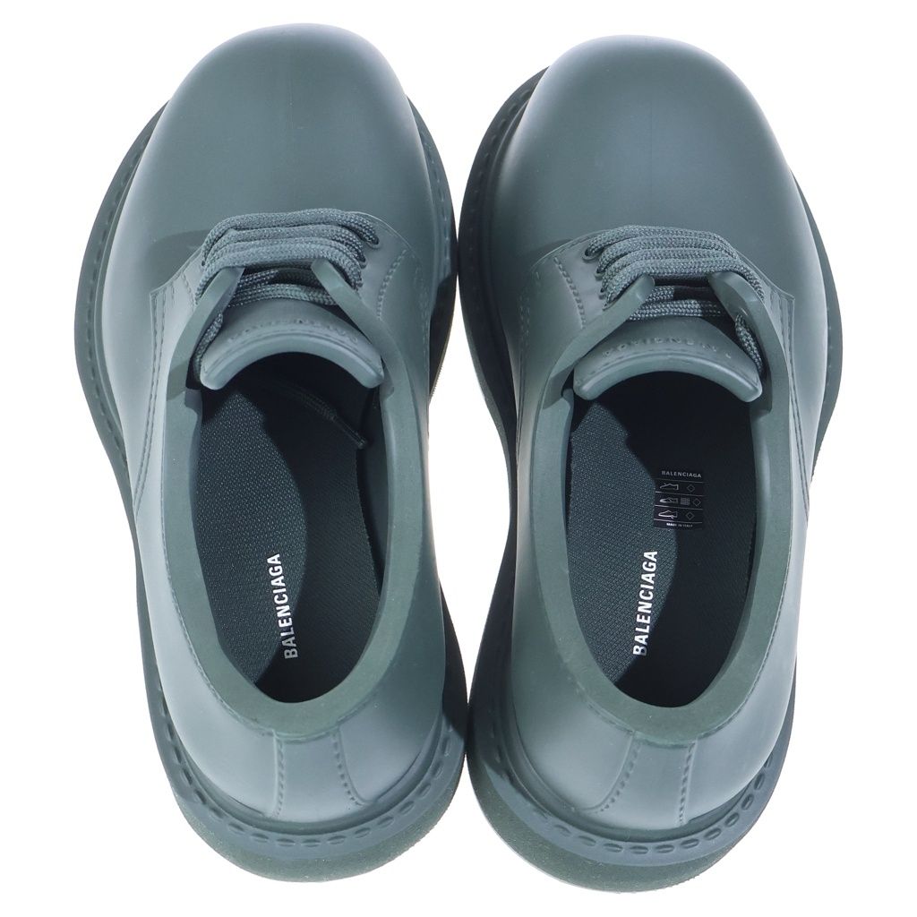 Balenciaga Steroid Derby Low Cut Shoes Green — view 4