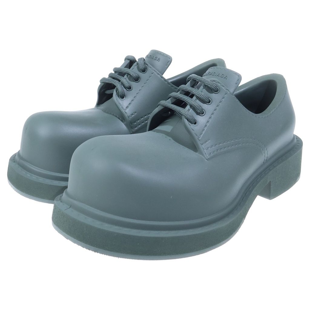 Balenciaga Steroid Derby Low Cut Shoes Green — view 2