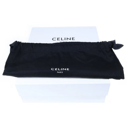 Celine Triomphe Huntington Suede Lace Up Low Cut Sneakers Black — view 6