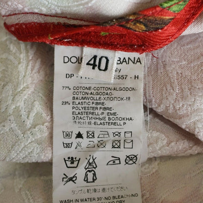 Dolce & Gabbana Dress Floral Sleeveless Red — view 7