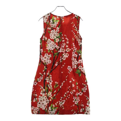 Dolce & Gabbana Dress Floral Sleeveless Red — view 2