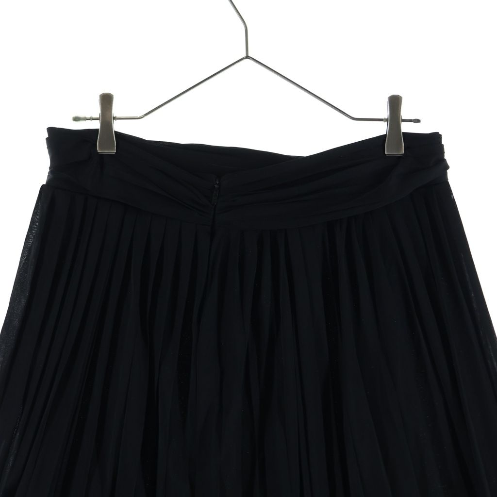 Gucci Rayon Buckle Pleated Mini Skirt Black — view 4