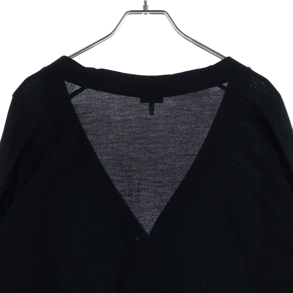 Loewe Anagram Embroidery V-neck Cardigan Knit Black — view 4