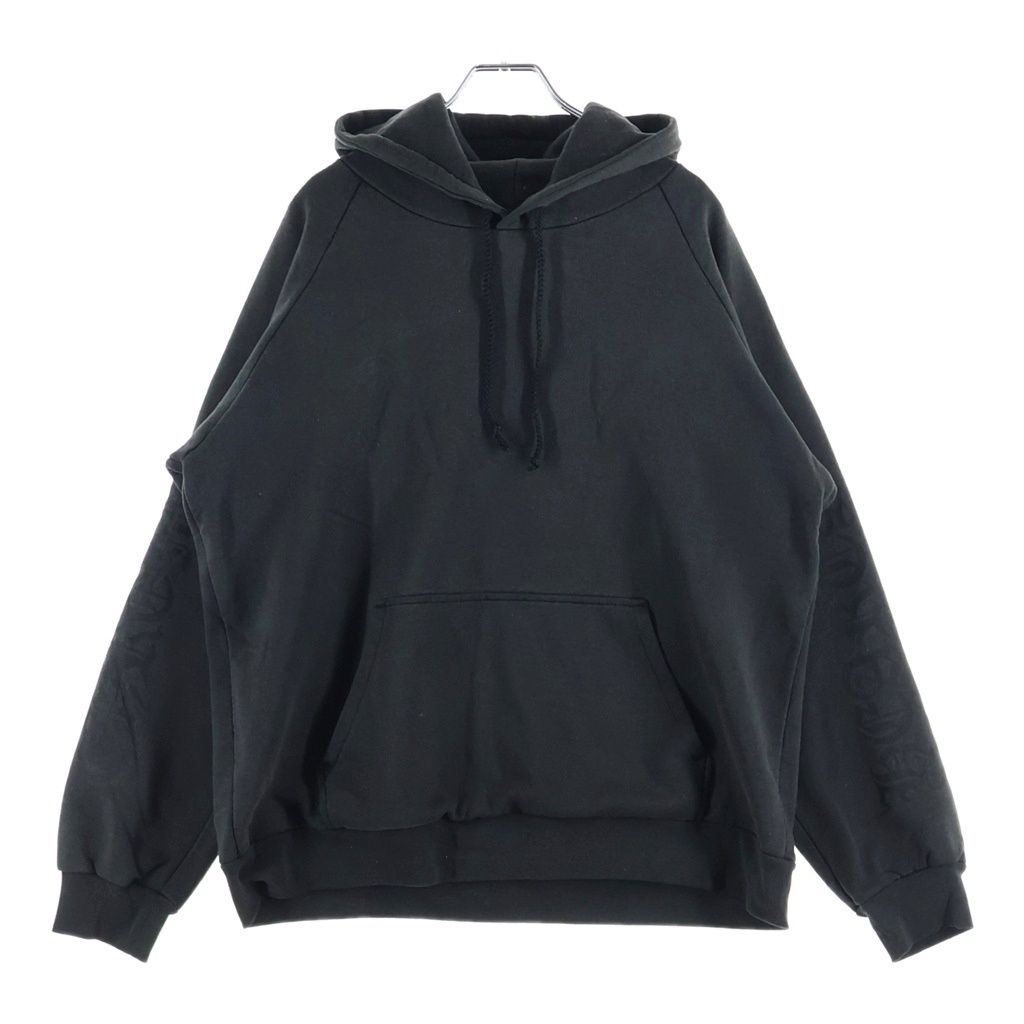 Chrome Hearts Vintage Horseshoe Hoodie Sleeve Logo Print Pullover Black