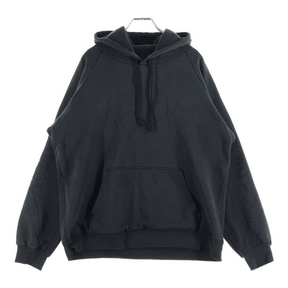 Chrome Hearts Vintage Horseshoe Hoodie Sleeve Logo Print Pullover Black