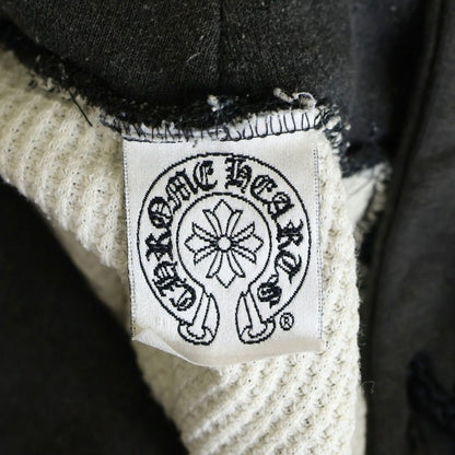 Chrome Hearts Vintage Horseshoe Hoodie Sleeve Logo Print Pullover Black — view 7