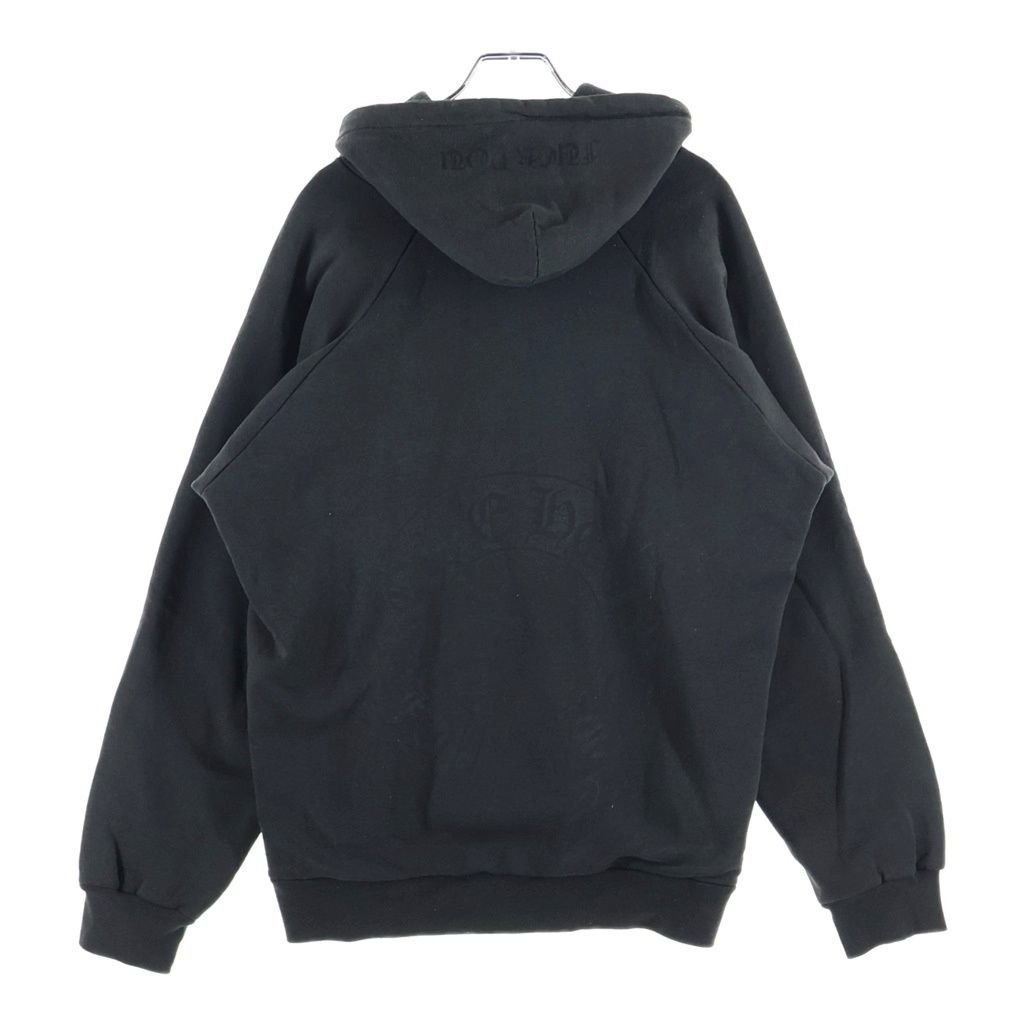 Chrome Hearts Vintage Horseshoe Hoodie Sleeve Logo Print Pullover Black — view 2