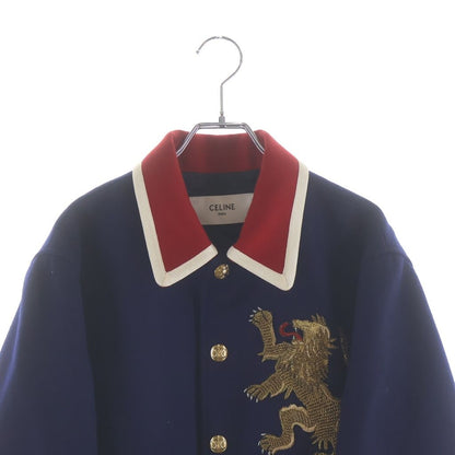 Celine Lion Teddy Jacket Navy — view 3