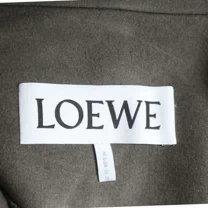 Loewe Cappotto in Misto Cotone Marrone in Long Coat Brown — view 6