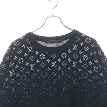 Louis Vuitton Gradient Monogram Crew Neck Knit Black Uso Sweater — view 3