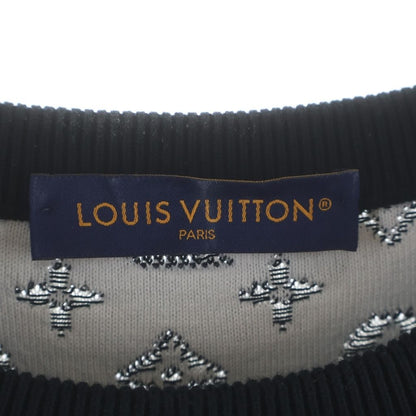 Louis Vuitton Gradient Monogram Crew Neck Knit Black Uso Sweater — view 6