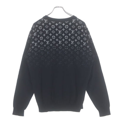 Louis Vuitton Gradient Monogram Crew Neck Knit Black Uso Sweater — view 2