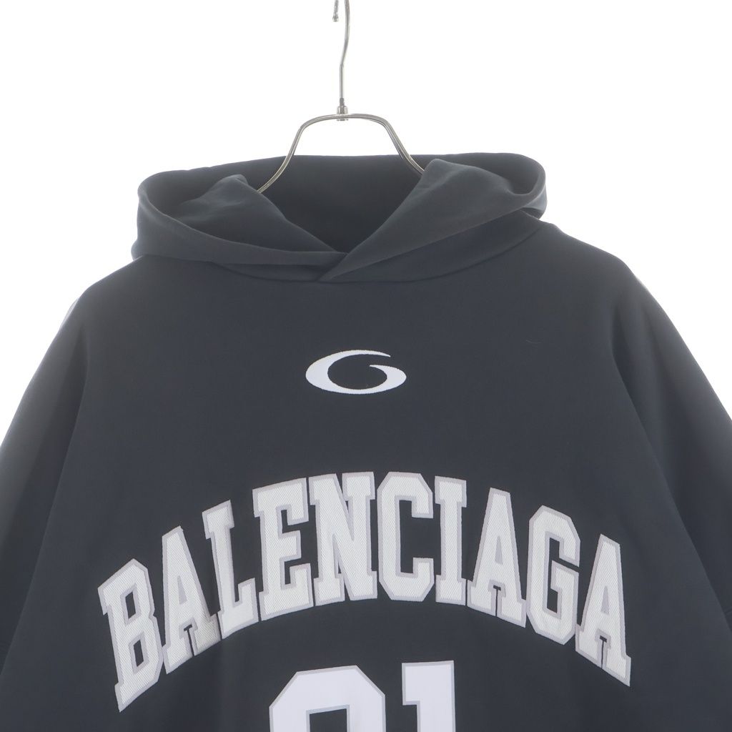 Balenciaga Basketball Hoodie Pullover Black — view 3