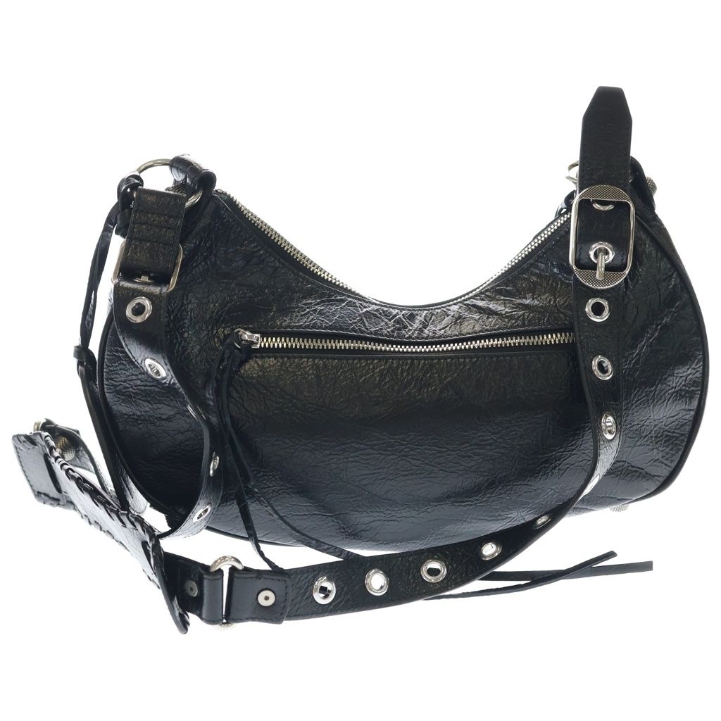 Balenciaga le Cagole Small Leather Shoulder Bag Black — view 2