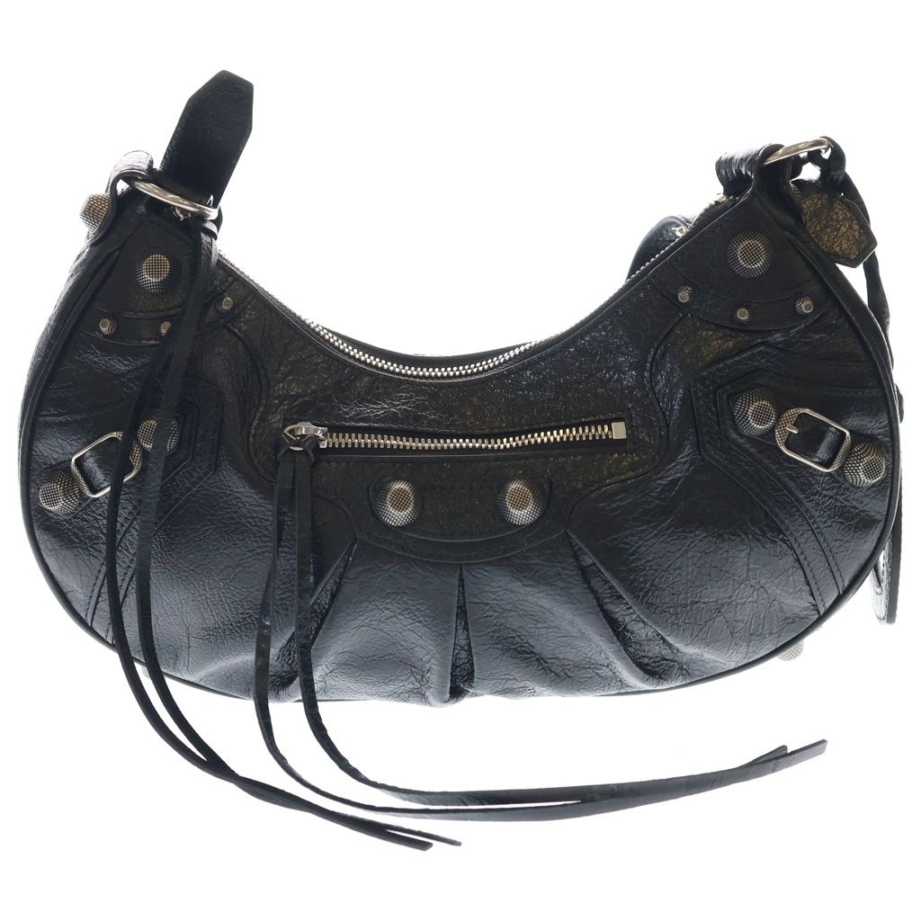 Balenciaga le Cagole Small Leather Shoulder Bag Black