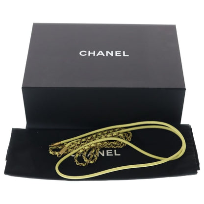 Chanel 22 Mini Shiny Calfskin Chain Shoulder Bag Yellow Gold Plate — view 7