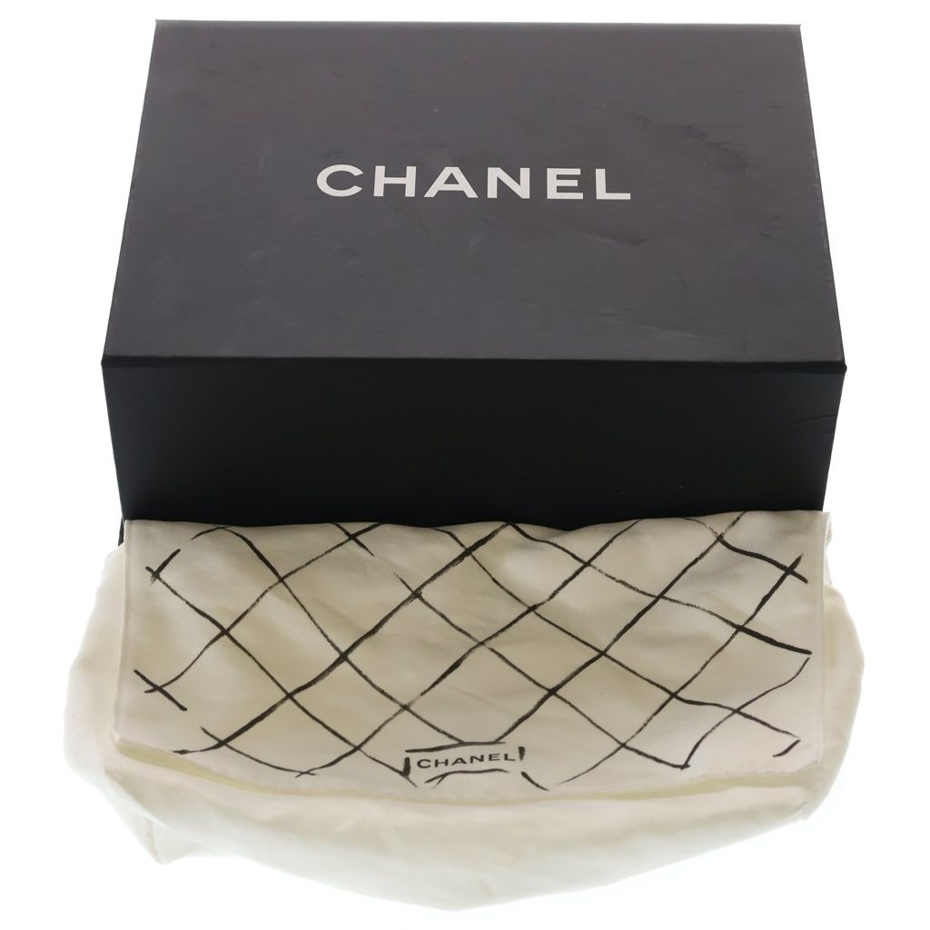 Chanel Lambskin Leather Chain Shoulder Bag Gold Black — view 7