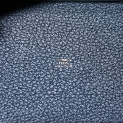 Hermes Picotin Lock PM Taurillon Clemence Leather Handbag Gold Black — view 5