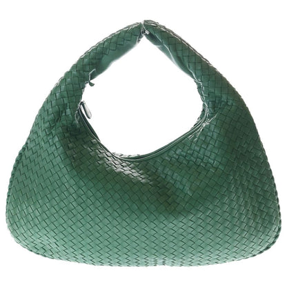 Bottega Veneta Hobo Intrecciato Leather Shoulder Bag Green