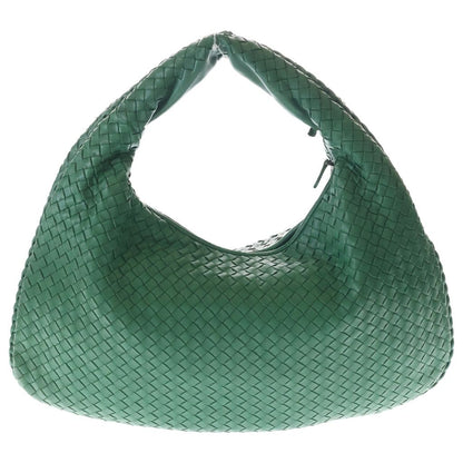 Bottega Veneta Hobo Intrecciato Leather Shoulder Bag Green — view 2