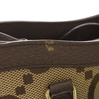 Gucci Jumbo GG Diana Bamboo Small Canvas Leather 2-Way Bag Brown — view 6