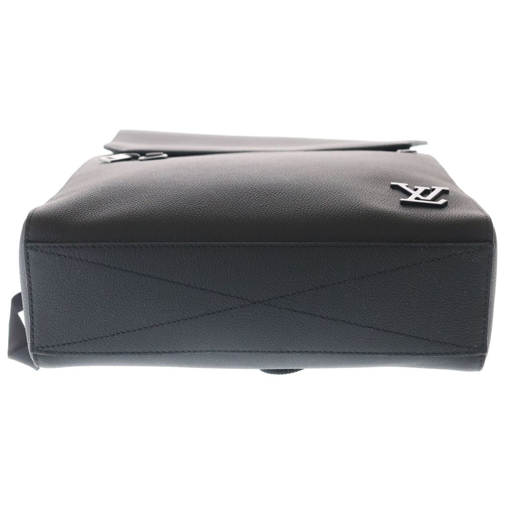 Louis Vuitton LV Aerogram Fast Line Leather Backpack Black — view 4