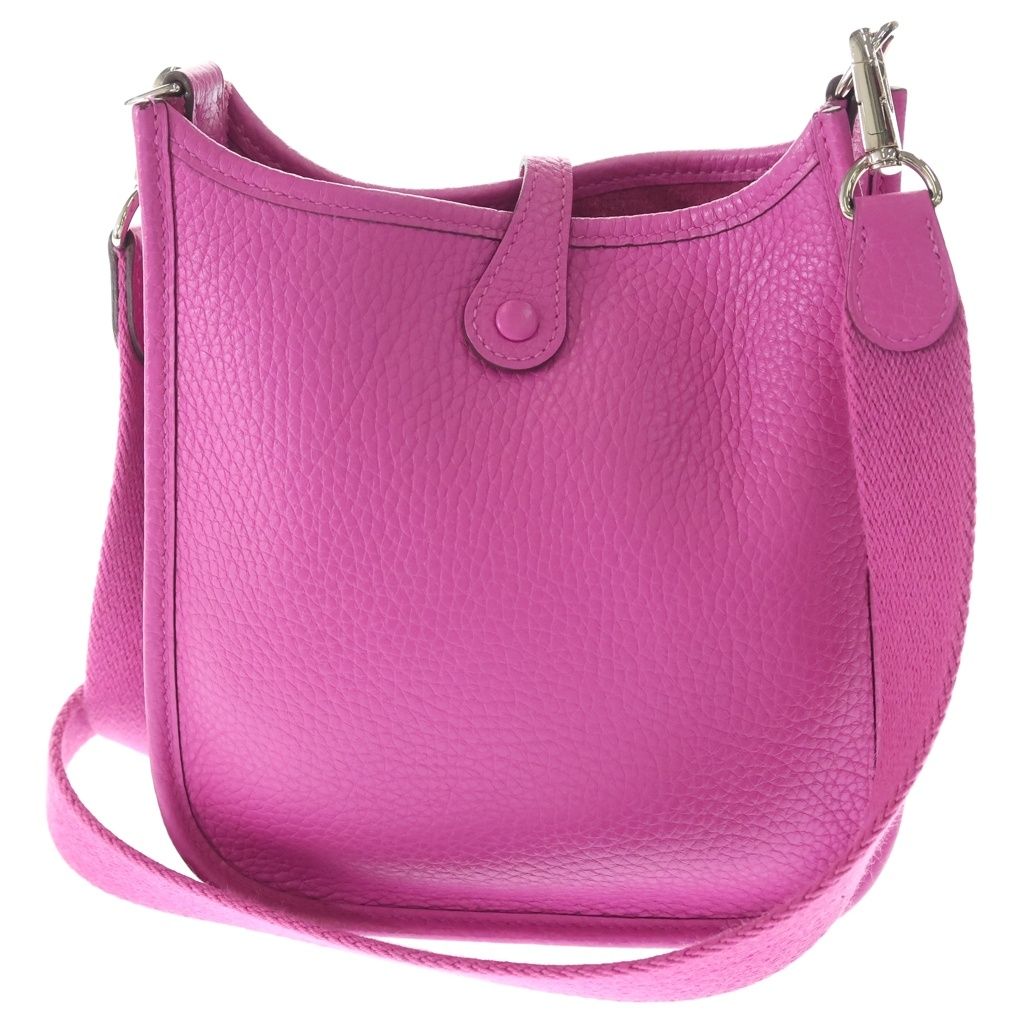 Hermes Evelyne TPM Magnolia Taurillon Clemence Leather Shoulder Bag Silver — view 2
