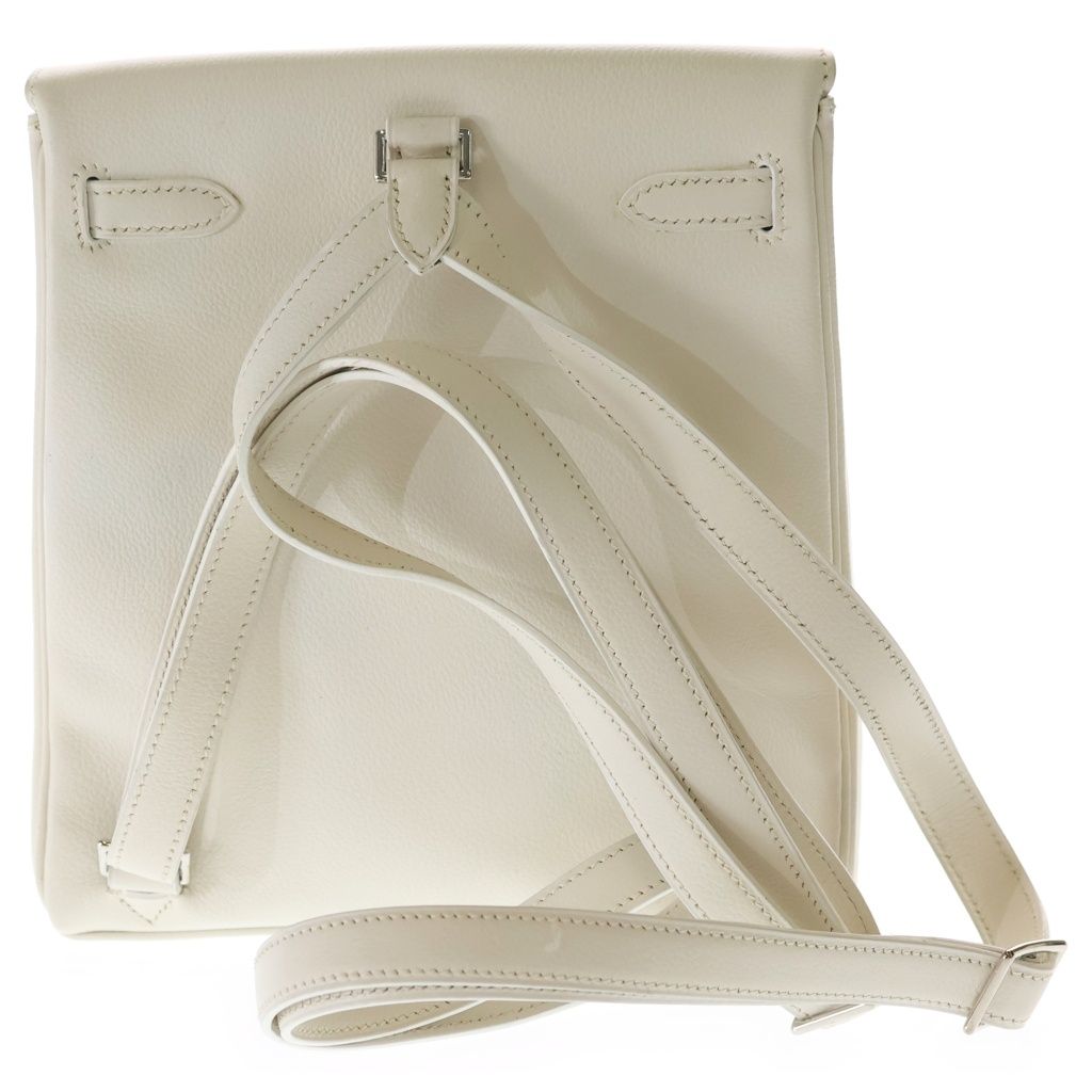 Hermes Kelly a Dos PM White Courchevel — view 2