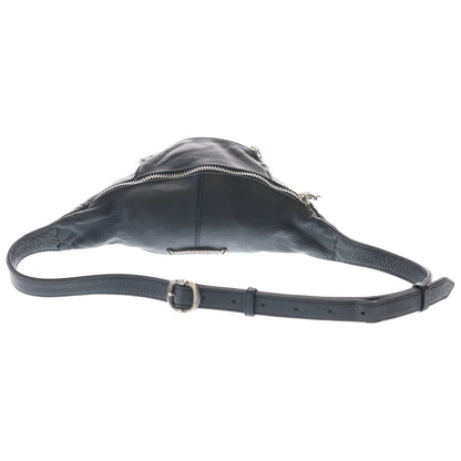 Chrome Hearts Snat Pack Mini Daga Zip Gunslinger Belt Leather Waist Bag Black — view 2