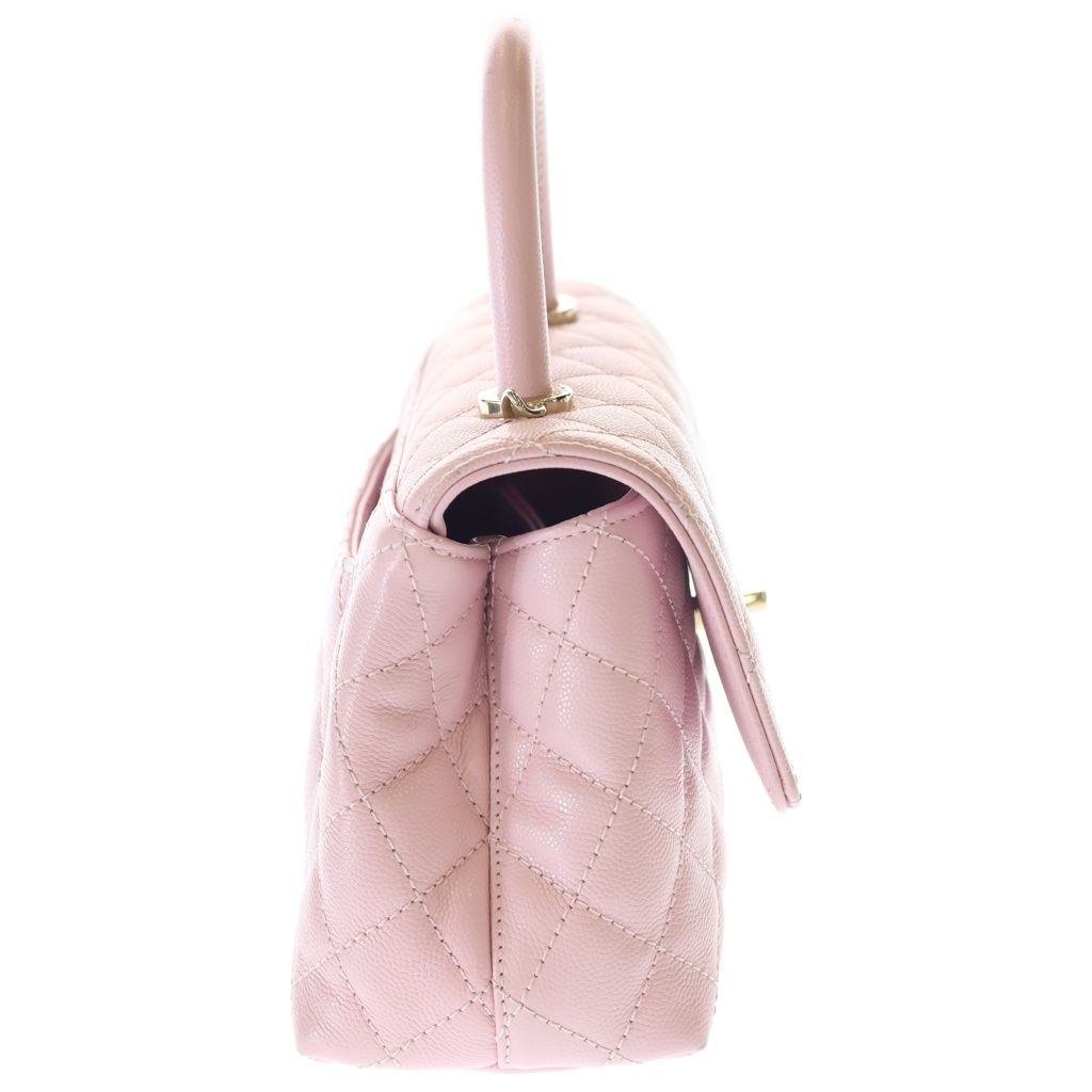 Chanel Coco Handle 24 XS 2-Way Shoulder Bag Chain Pink Gold — view 3