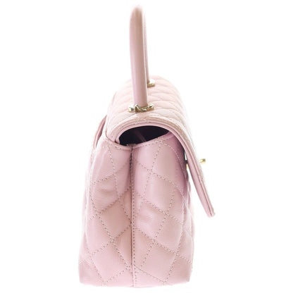 Chanel Coco Handle 24 XS 2-Way Shoulder Bag Chain Pink Gold — view 3