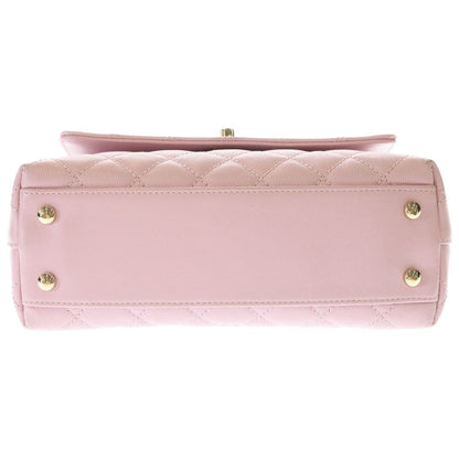 Chanel Coco Handle 24 XS 2-Way Shoulder Bag Chain Pink Gold — view 4