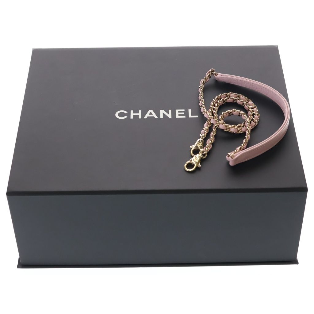 Chanel Coco Handle 24 XS 2-Way Shoulder Bag Chain Pink Gold — view 8