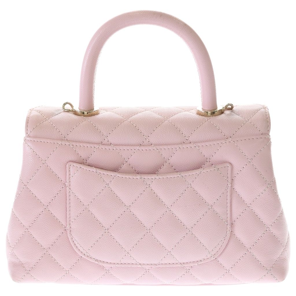 Chanel Coco Handle 24 XS 2-Way Shoulder Bag Chain Pink Gold — view 2