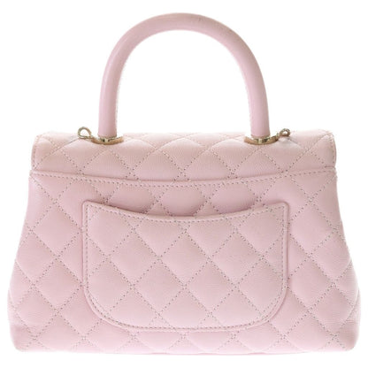 Chanel Coco Handle 24 XS 2-Way Shoulder Bag Chain Pink Gold — view 2