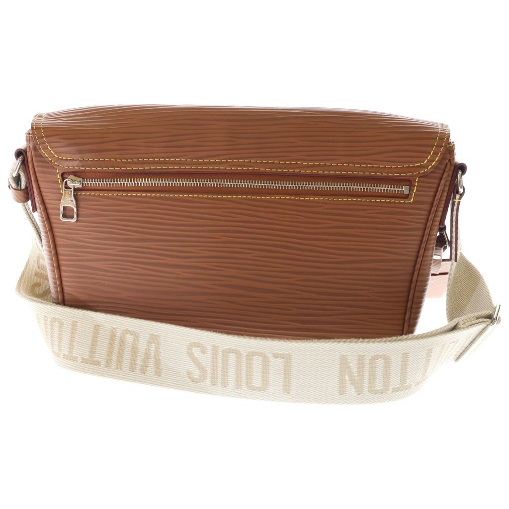 Louis Vuitton Epi XL Montsouris Messenger Bag Brown Leather Silver — view 2