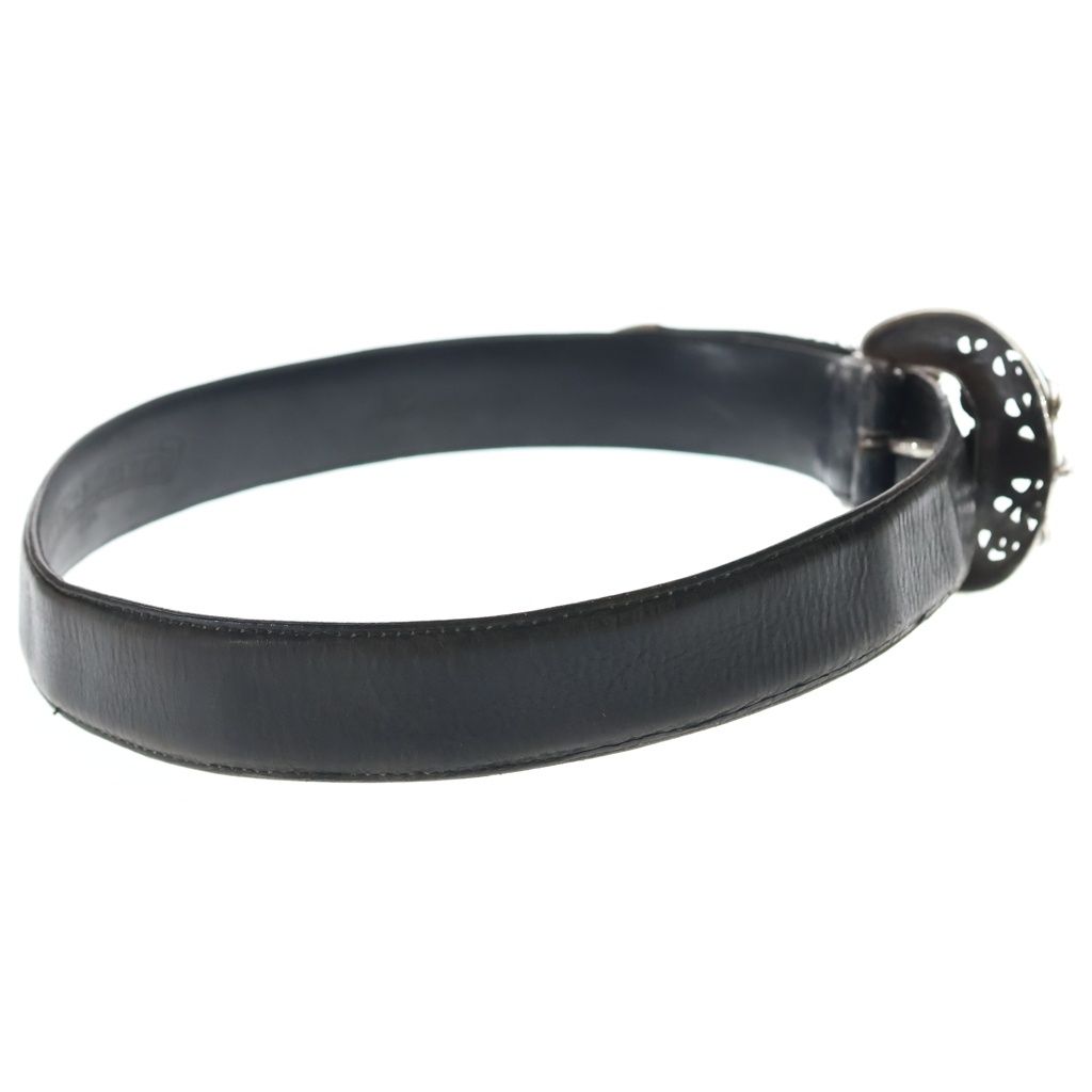 Chrome Hearts 1.5 Blt Talon Leather Belt Black Silver — view 3