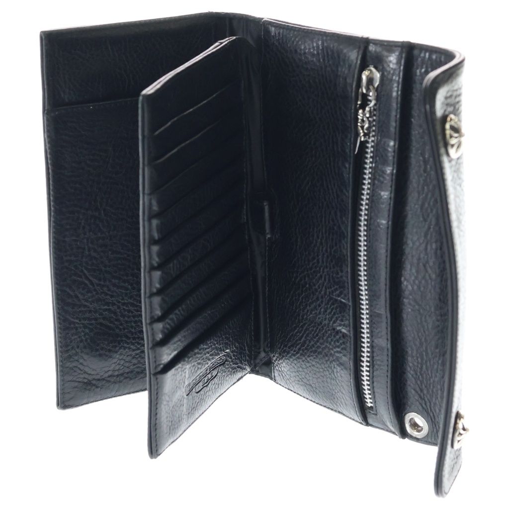 Chrome Hearts Wave Leather Wallet Black — view 4
