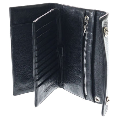 Chrome Hearts Wave Leather Wallet Black — view 4