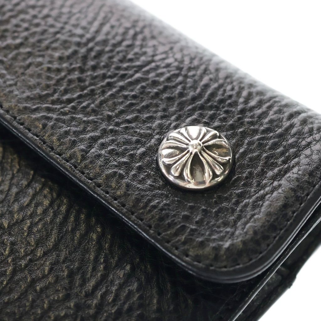 Chrome Hearts Wave Leather Wallet Black — view 5
