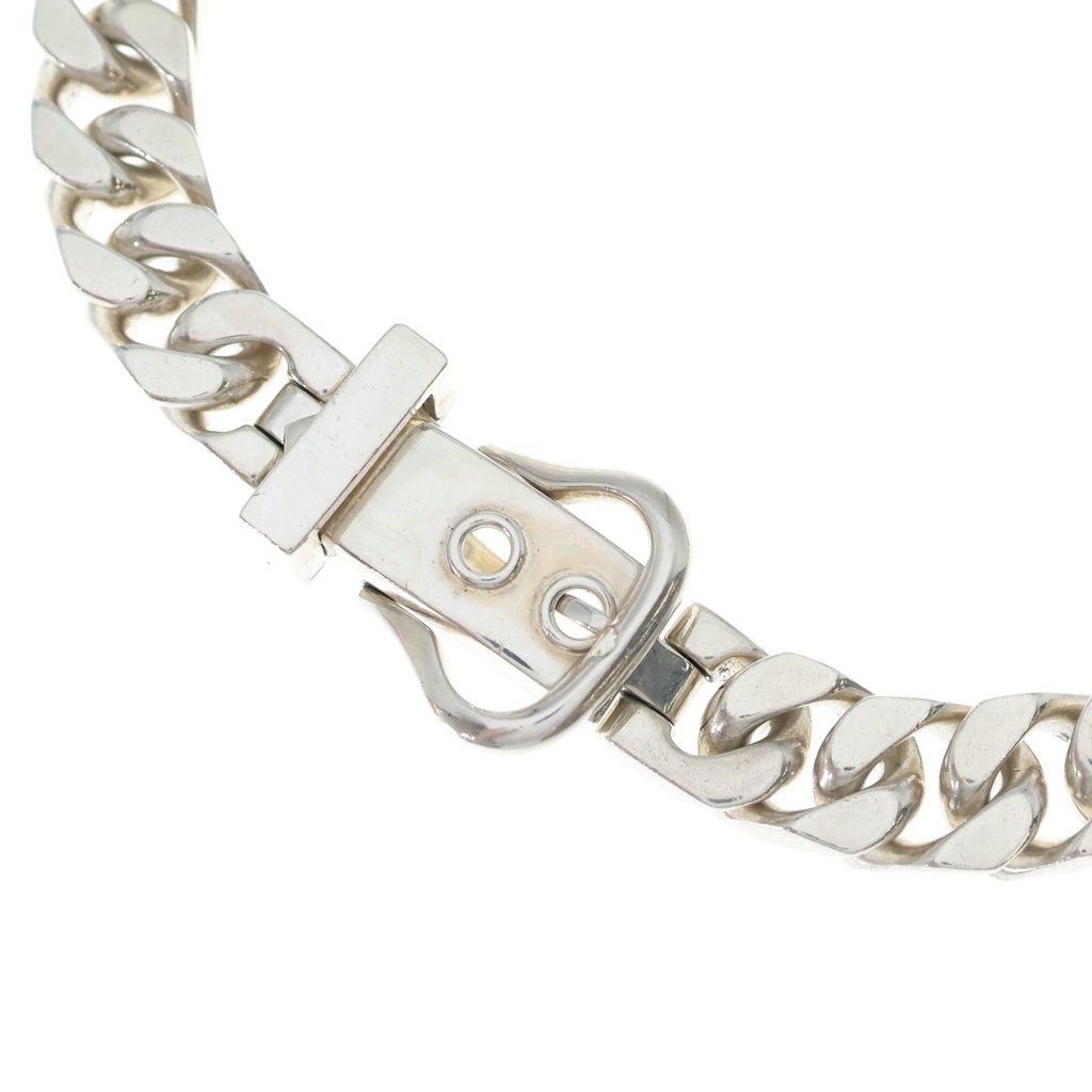 Hermes Vintage Boucle Series GM Necklace Silver