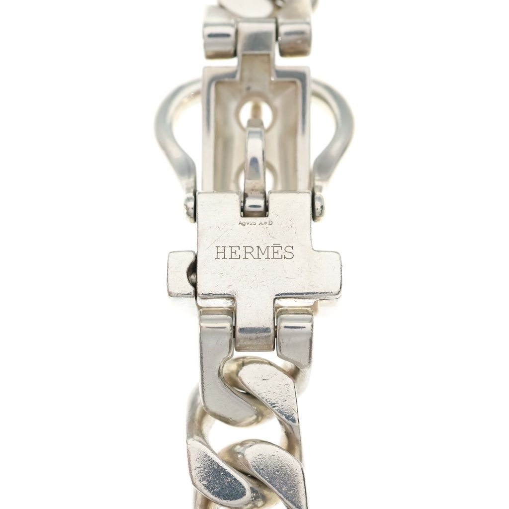 Hermes Vintage Boucle Series GM Necklace Silver — view 4